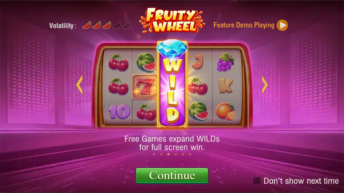 Fruity Wheel Homescreen