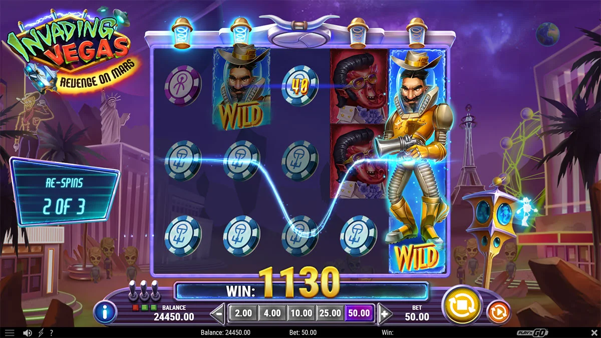 Invading Vegas Revenge on Mars Win