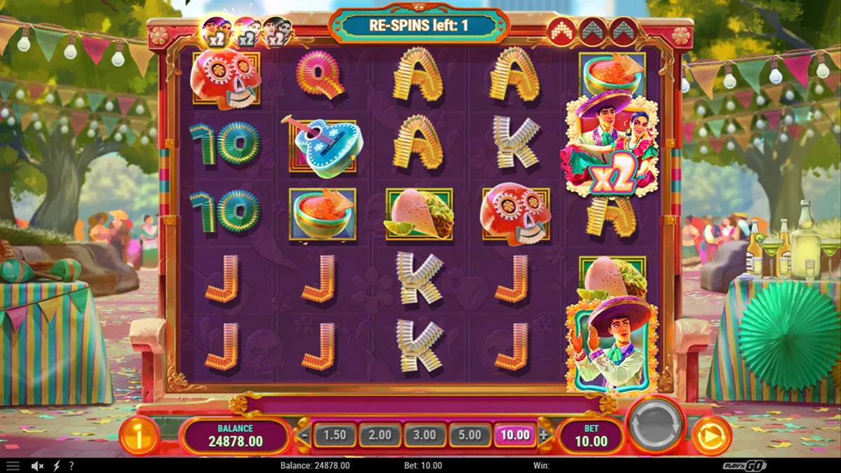 Puebla Parade Slot Re-Spins Gameplay