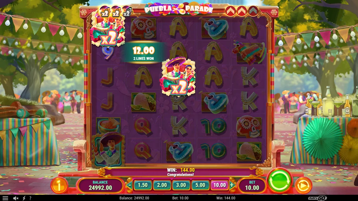 Puebla Parade Slot Re-Spins Win