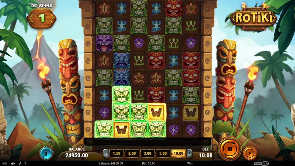 Rotiki Slot Re-Spins Gameplay