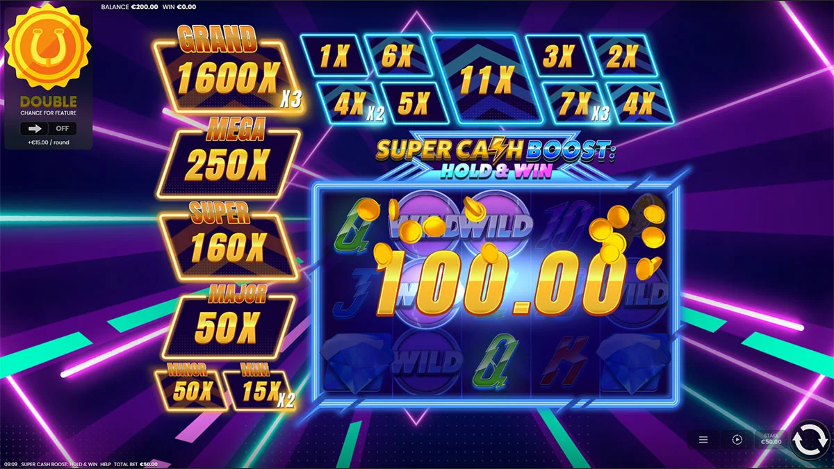 Super Cash Boost Hold & Win Win4