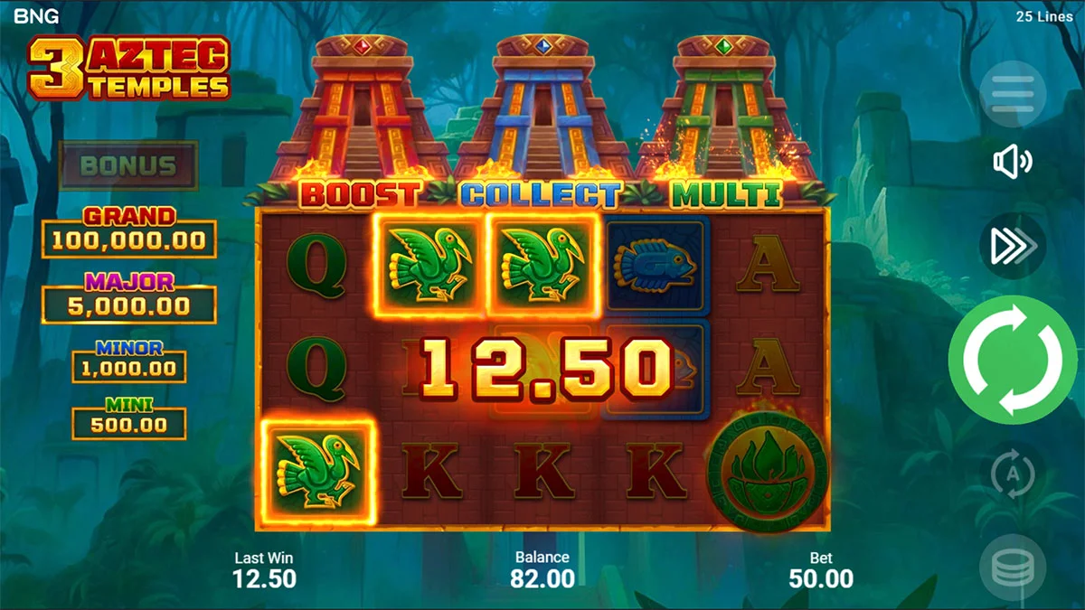 3 Aztec Temples Win