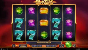 Blazin Bullfrog Slot Base Gameplay