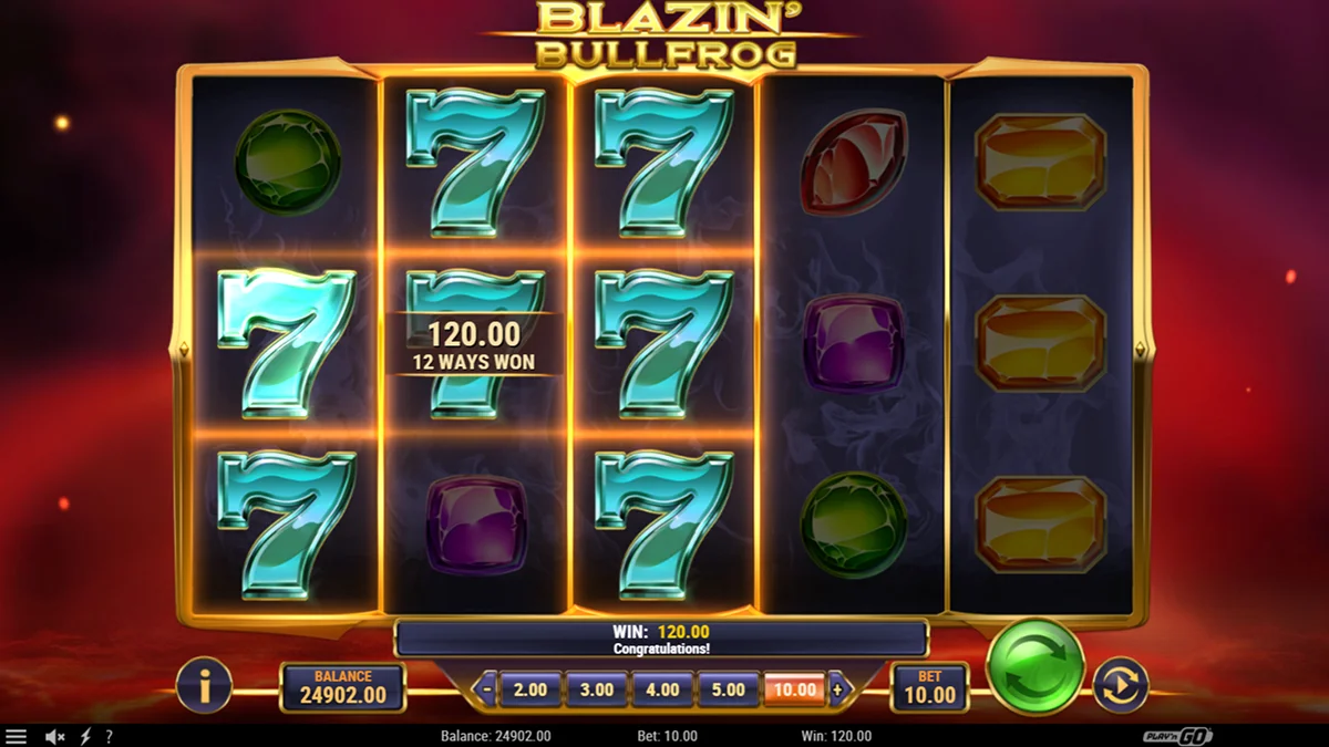 Blazin Bullfrog Slot Big Win