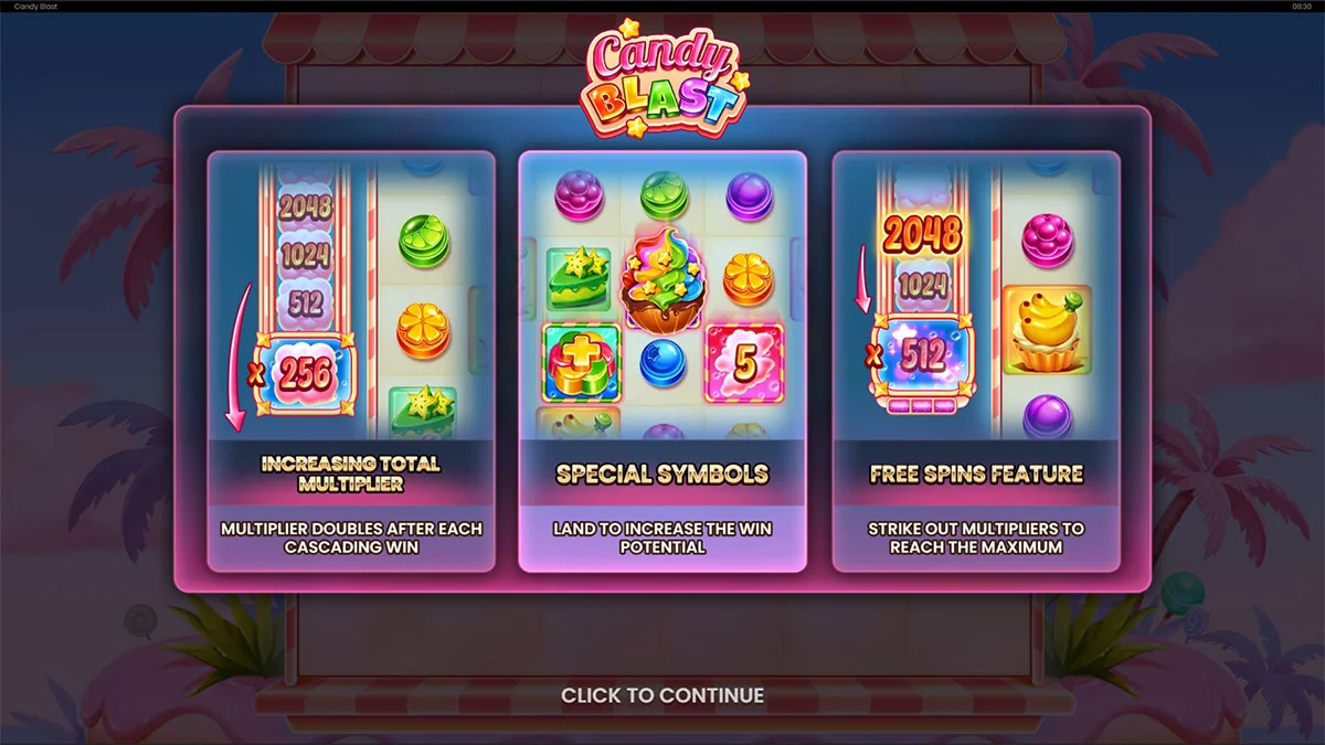 Candy Blast Homescreen