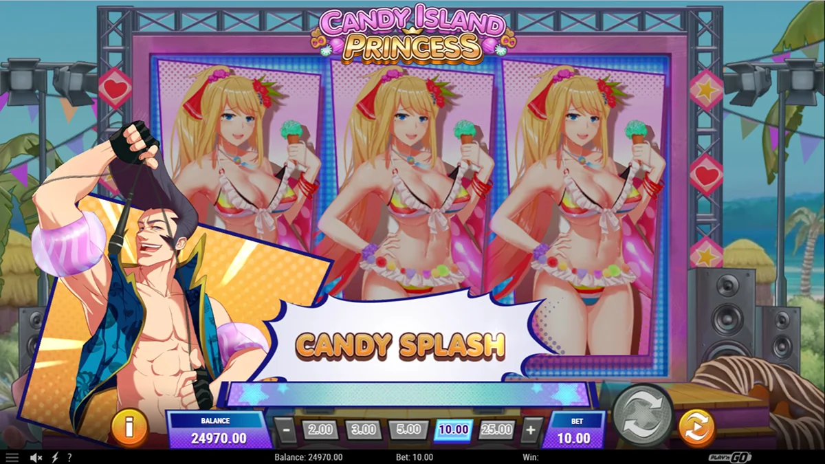 Candy Island Princess Slot Candy Splash Feature