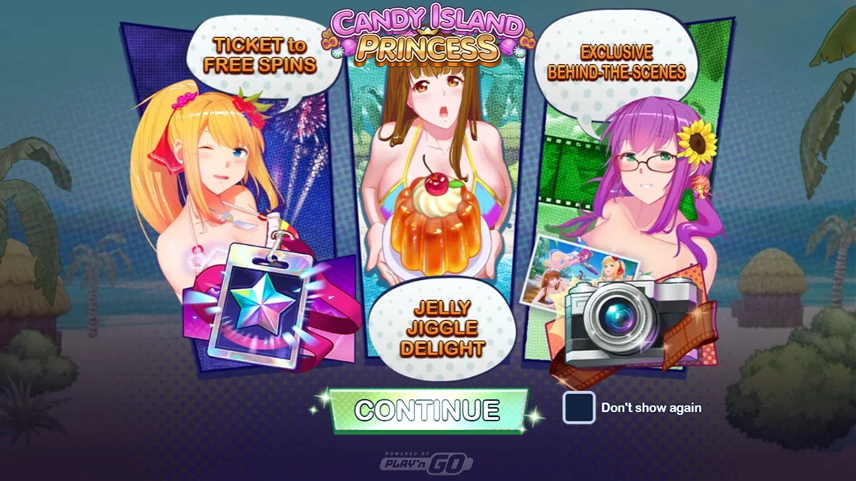 Candy Island Princess Slot Home Screen