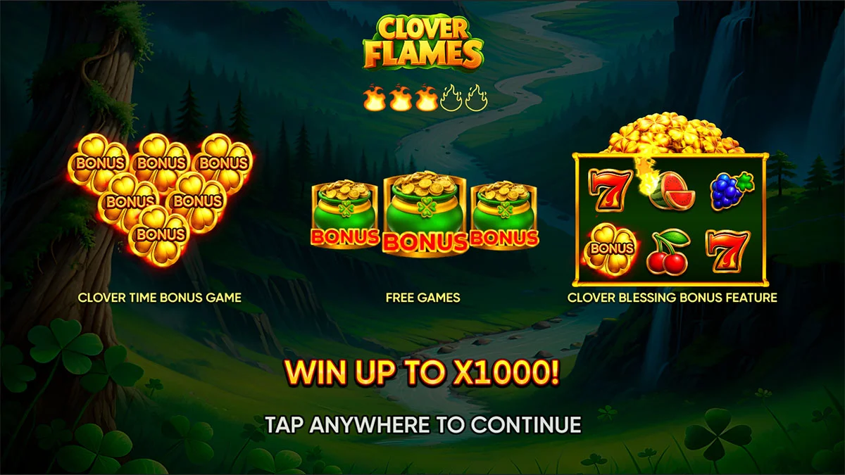 Clover Flames Homescreen