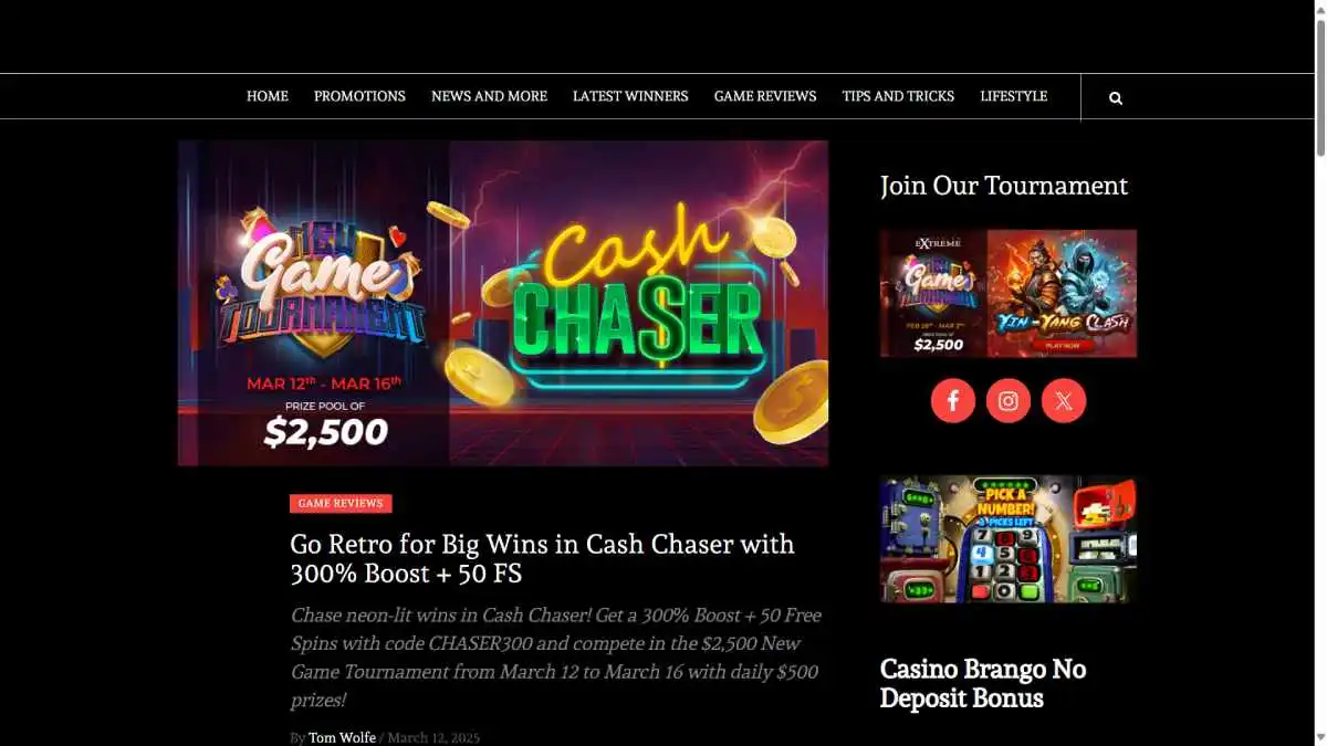 Extreme Casino Blog Page