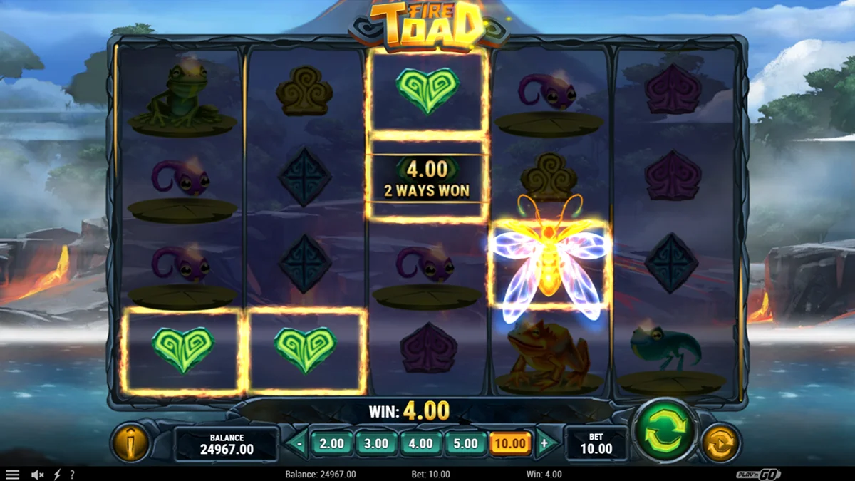 Fire Toad Slot Winning Combination