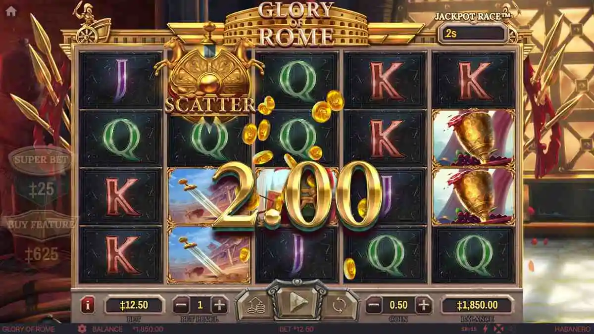 Glory of Rome Regular Win