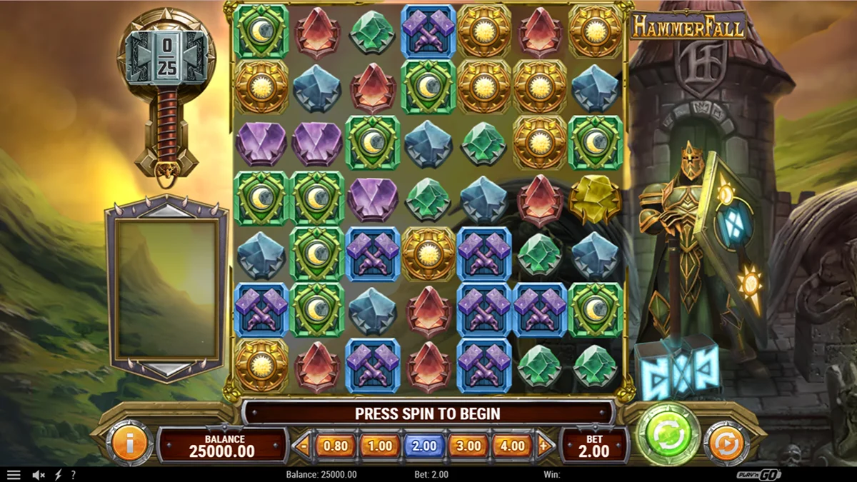HammerFall Slot Base Gameplay