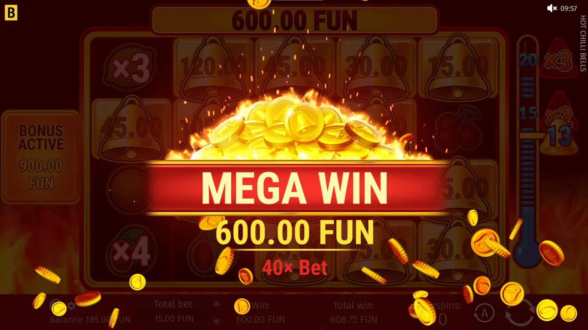 Hot Chilli Bells Mega Win
