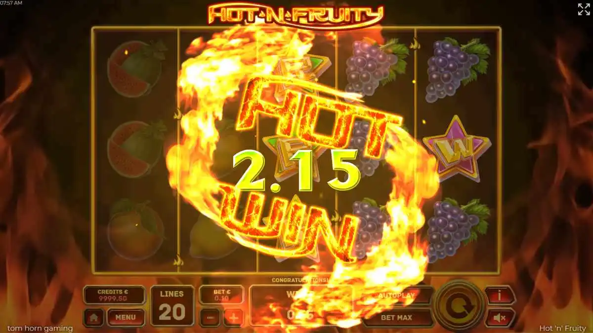 Hot'n'Fruity Hot Win