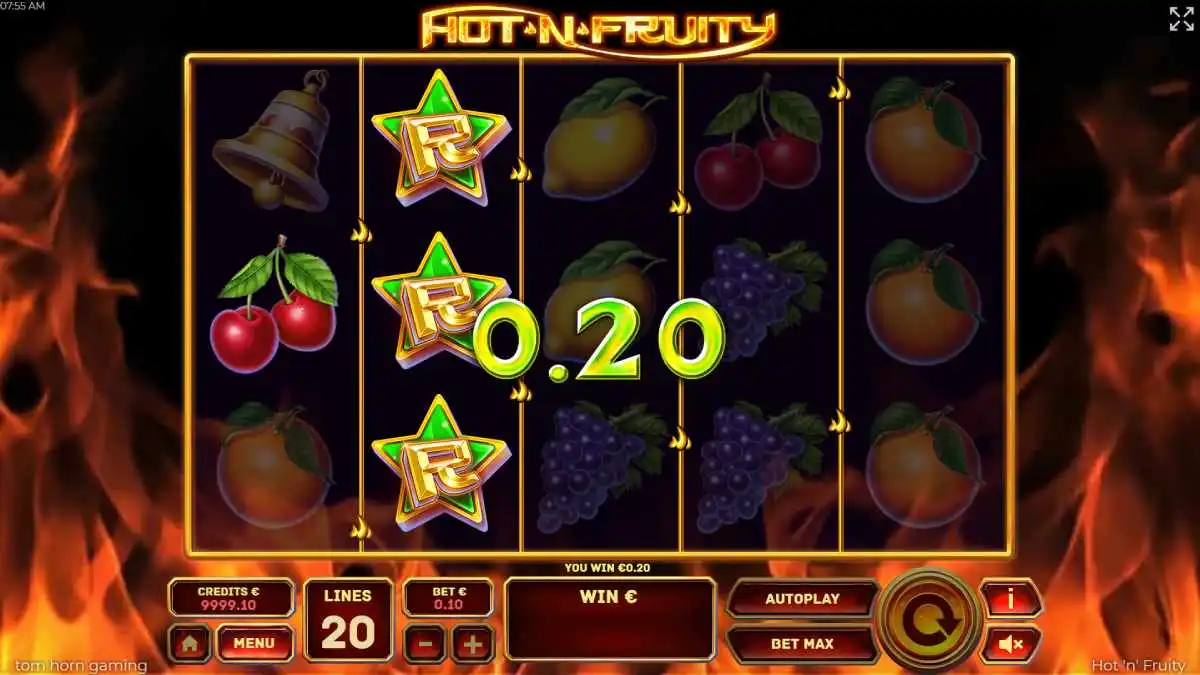 Hot'n'Fruity Regular Win
