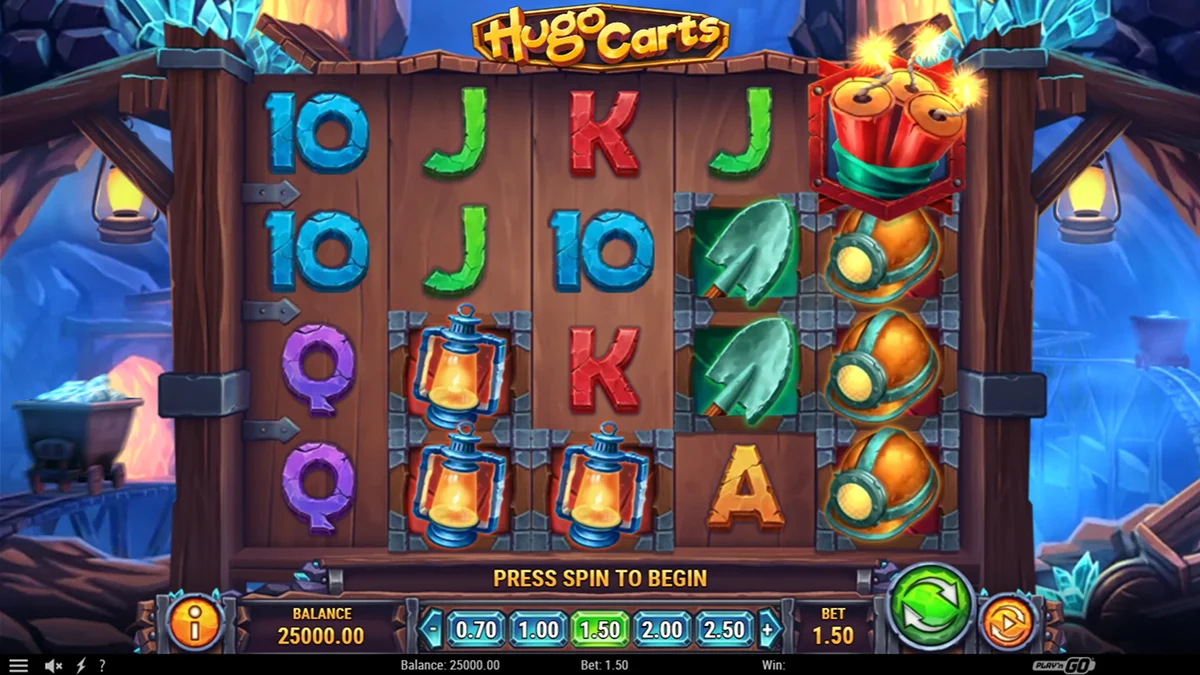 Hugo Carts Slot Base Gameplay