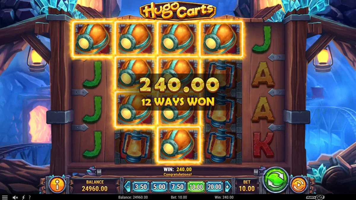 Hugo Carts Slot Big Win