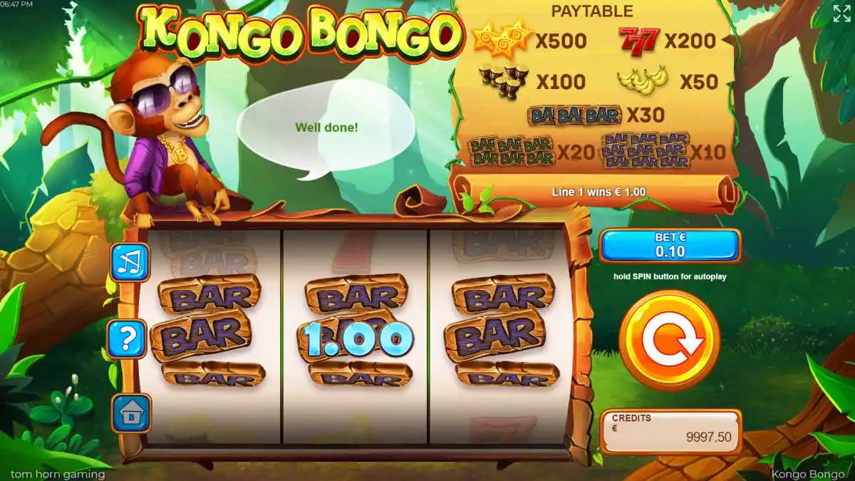 Kongo Bongo Win Screen