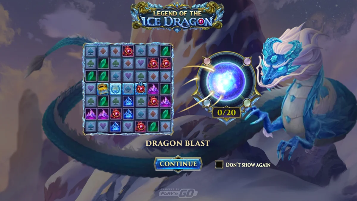 Legend of the Ice Dragon Slot Home Screen