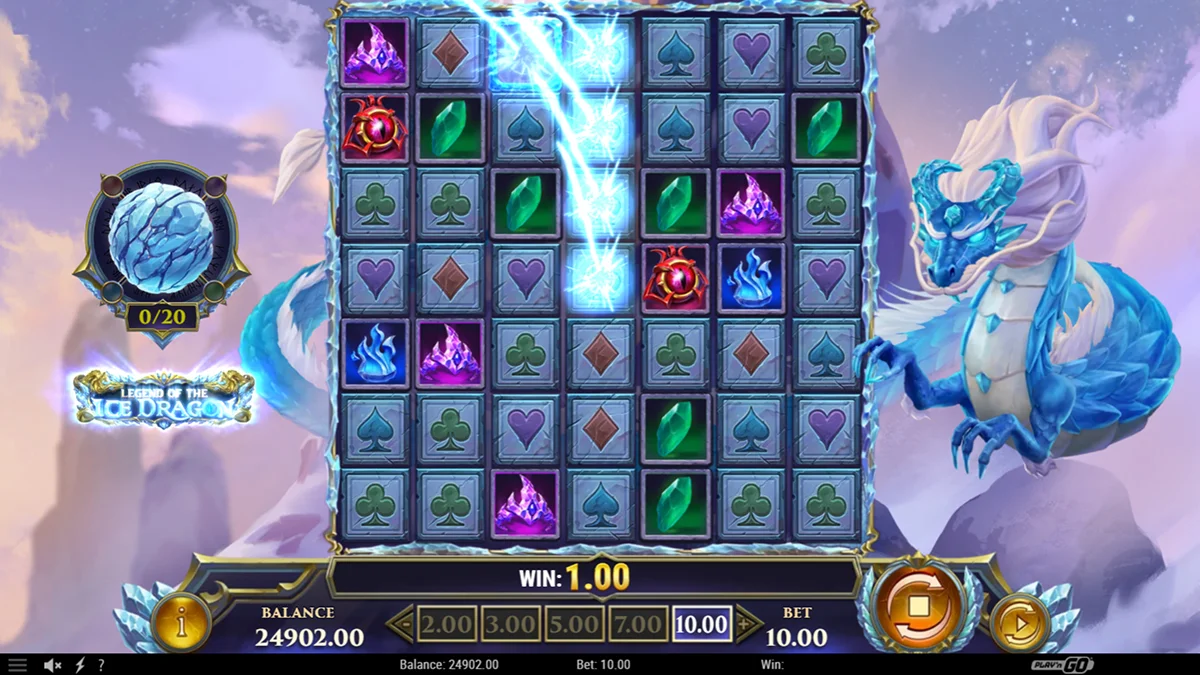 Legend of the Ice Dragon Slot Winning Combination