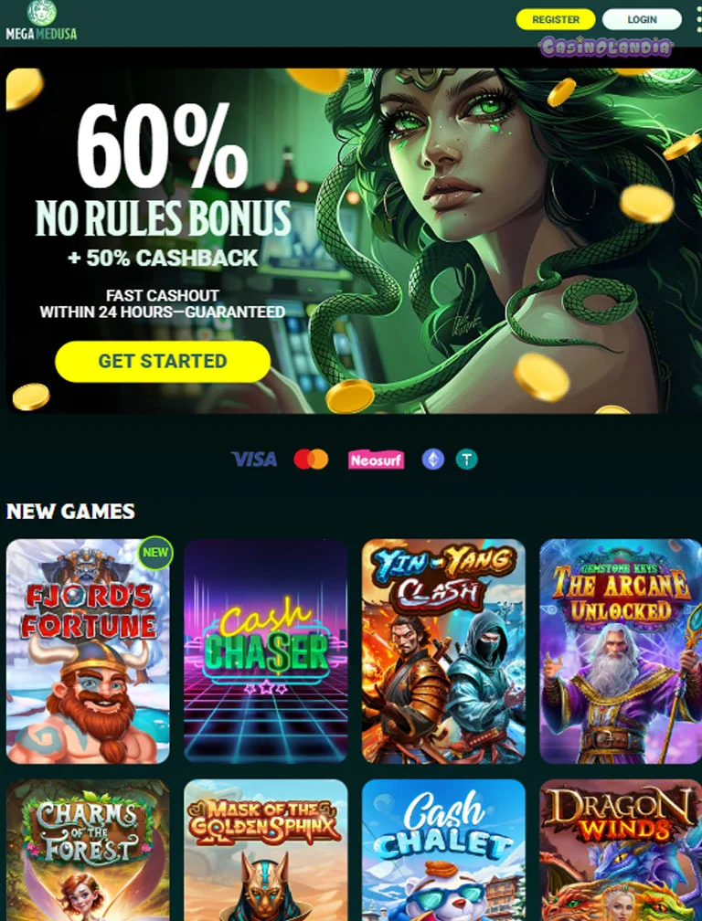 Mega Medusa Casino Tablet View Vertical
