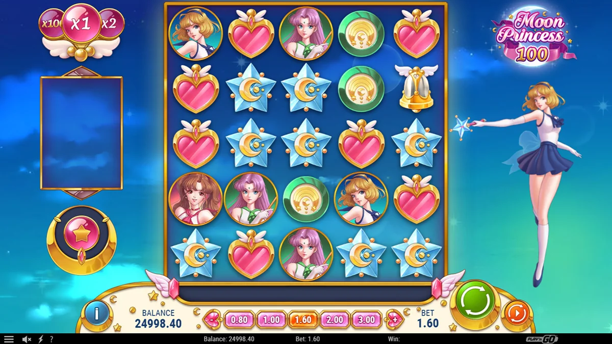 Moon Princess 100 Slot Base Gameplay