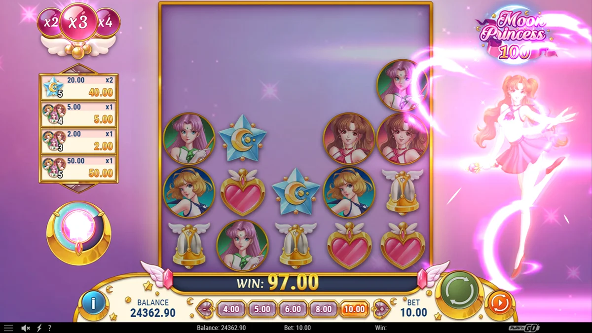 Moon Princess 100 Slot Free Spins Round Gameplay