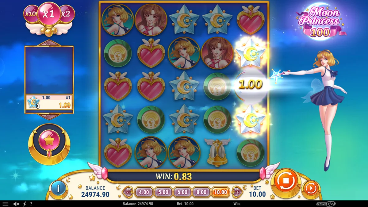 Moon Princess 100 Slot Winning Combination