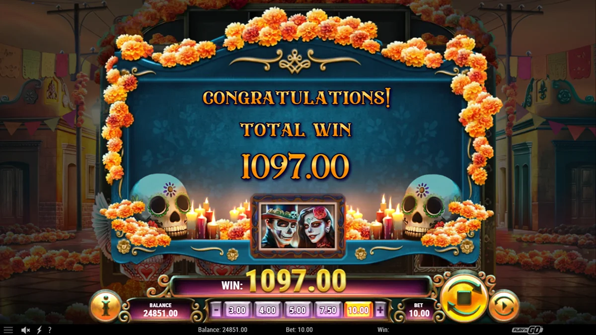 Muerto En Mictlan Slot Free Spins Round Total Win