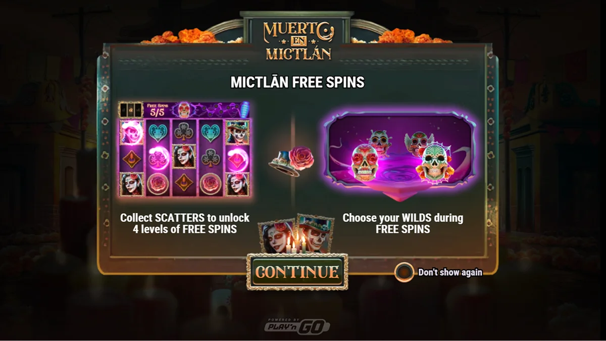 Muerto En Mictlan Slot Home Screen