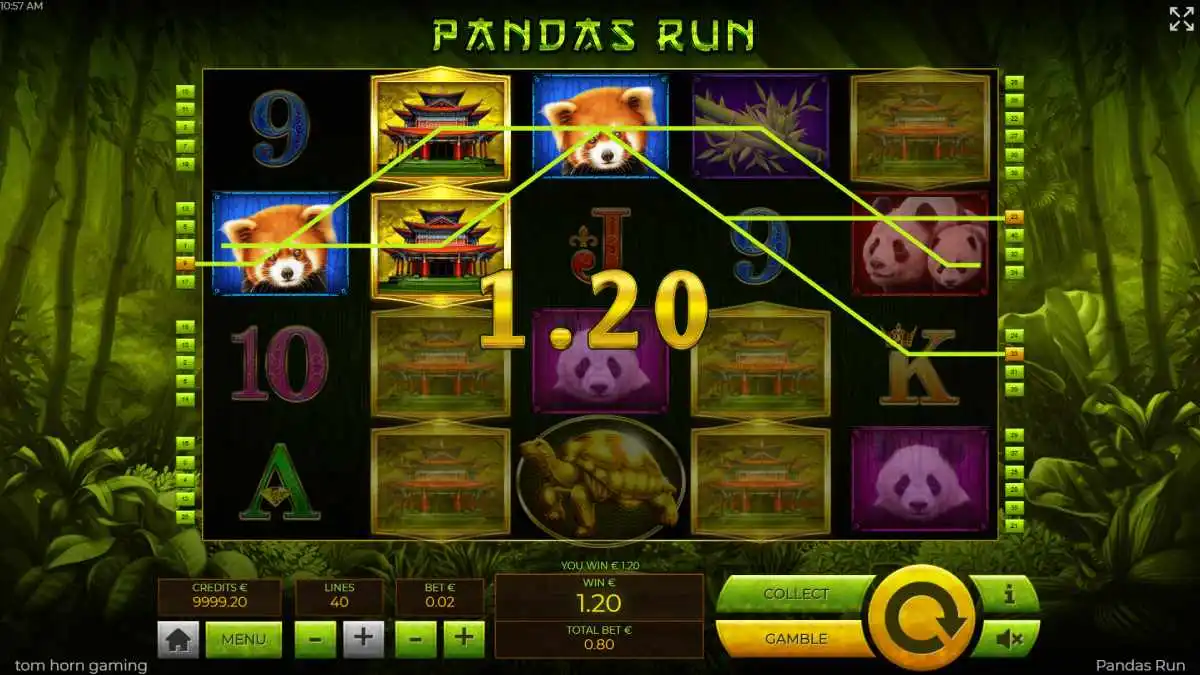 Pandas Run Win Screen