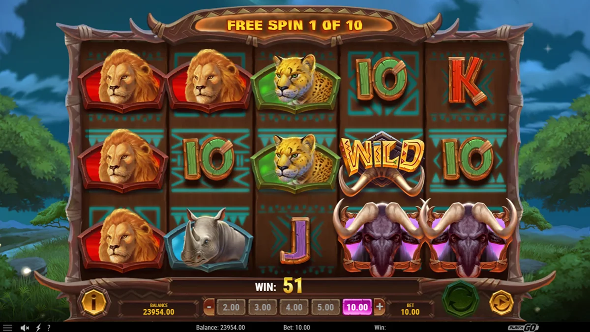Safari of Wealth Slot Free Spins Round Gameplay