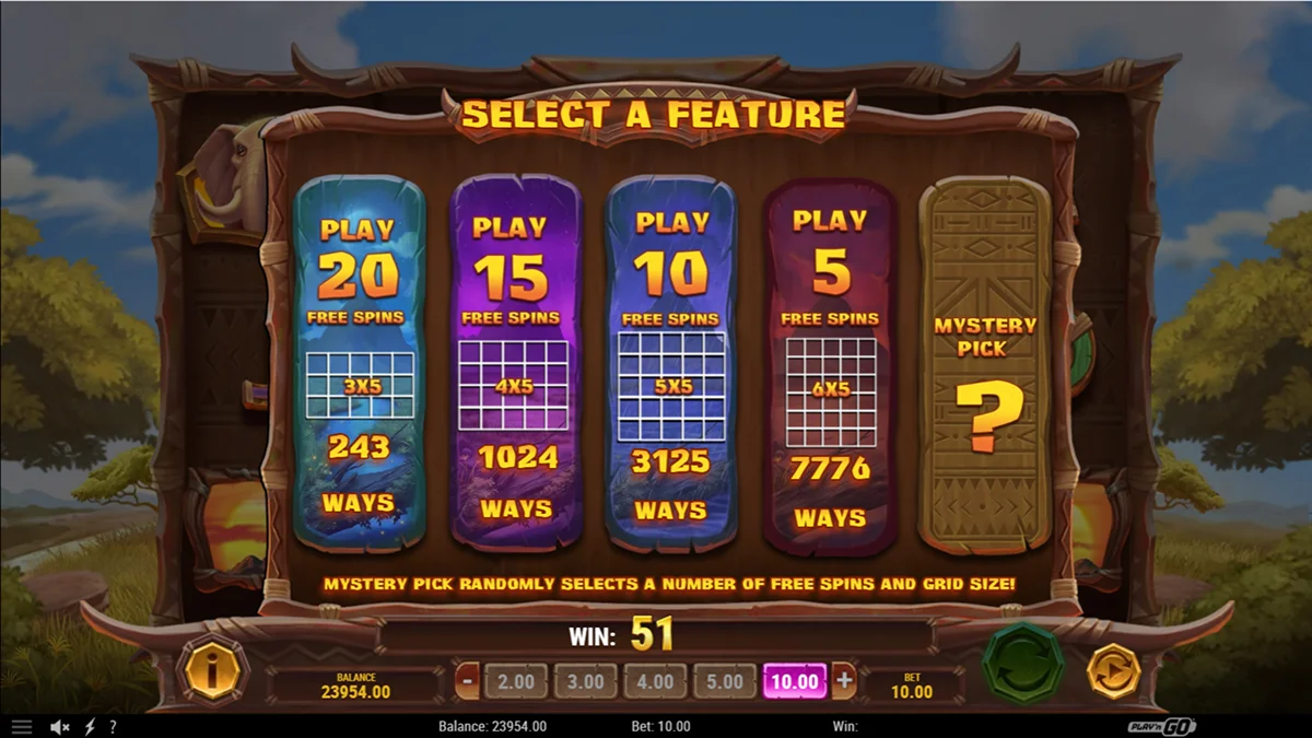 Safari of Wealth Slot Free Spins Round