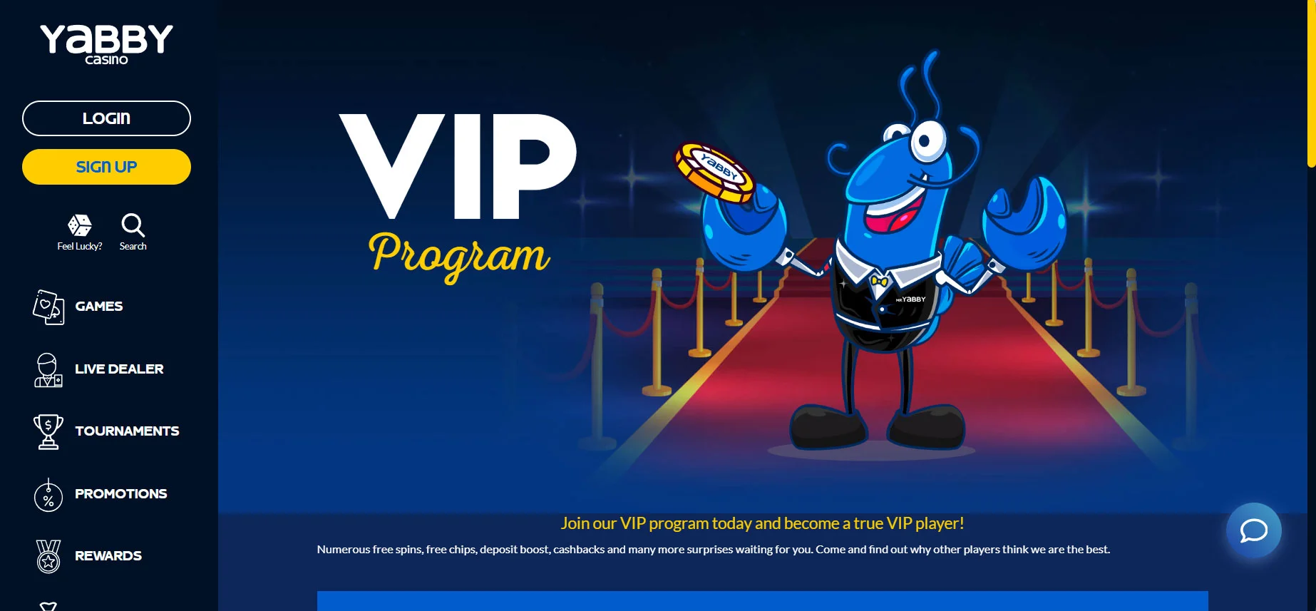 Yabby Casino Loyalty Program