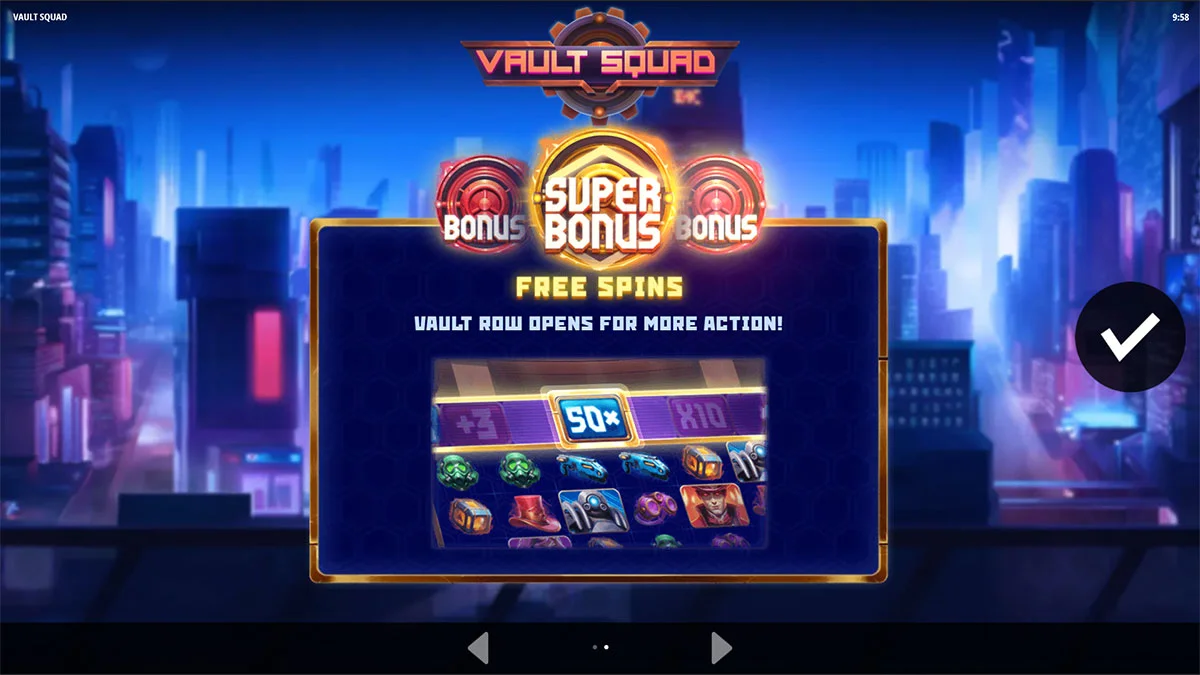 Vault Squad Homescreen