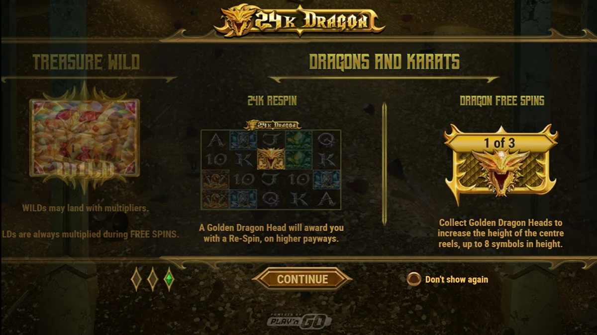 24K Dragon Slot Home Screen