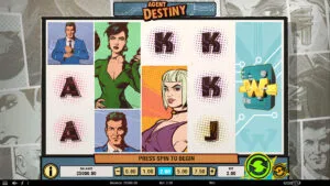 Agent Destiny Slot Base Gameplay