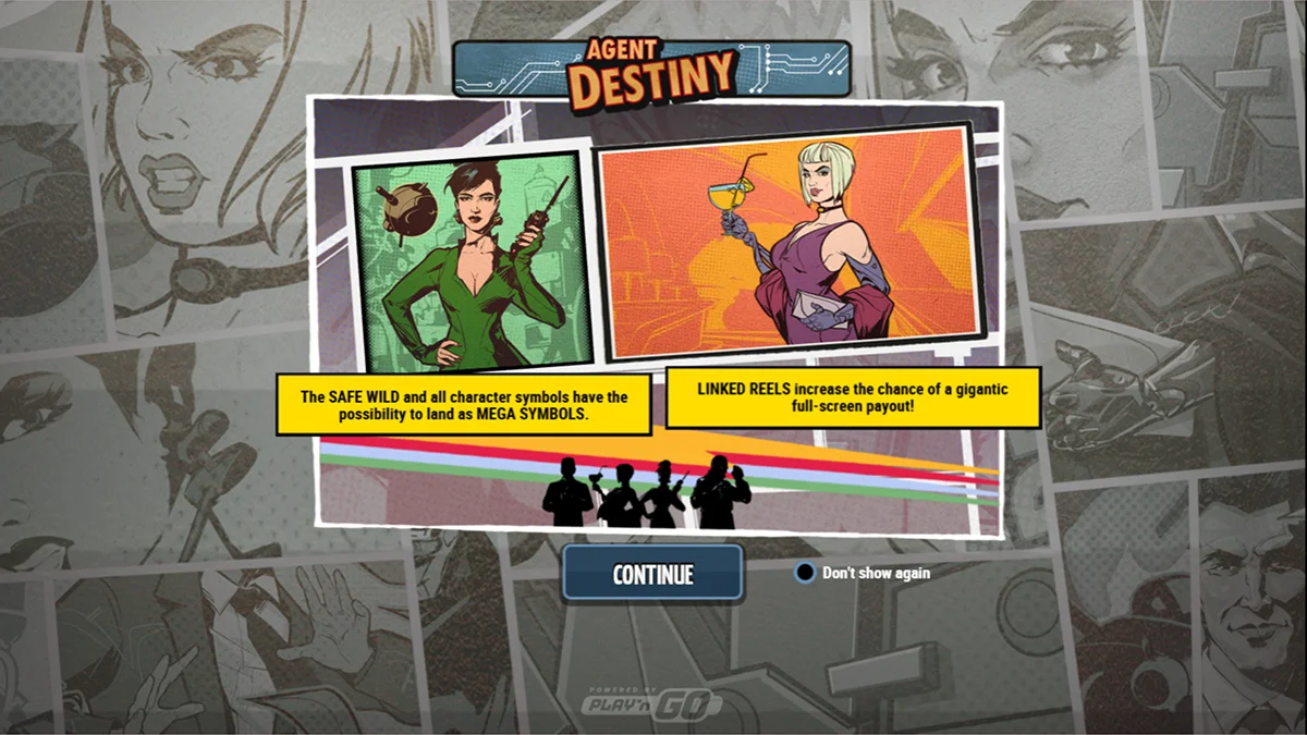 Agent Destiny Slot Home Screen
