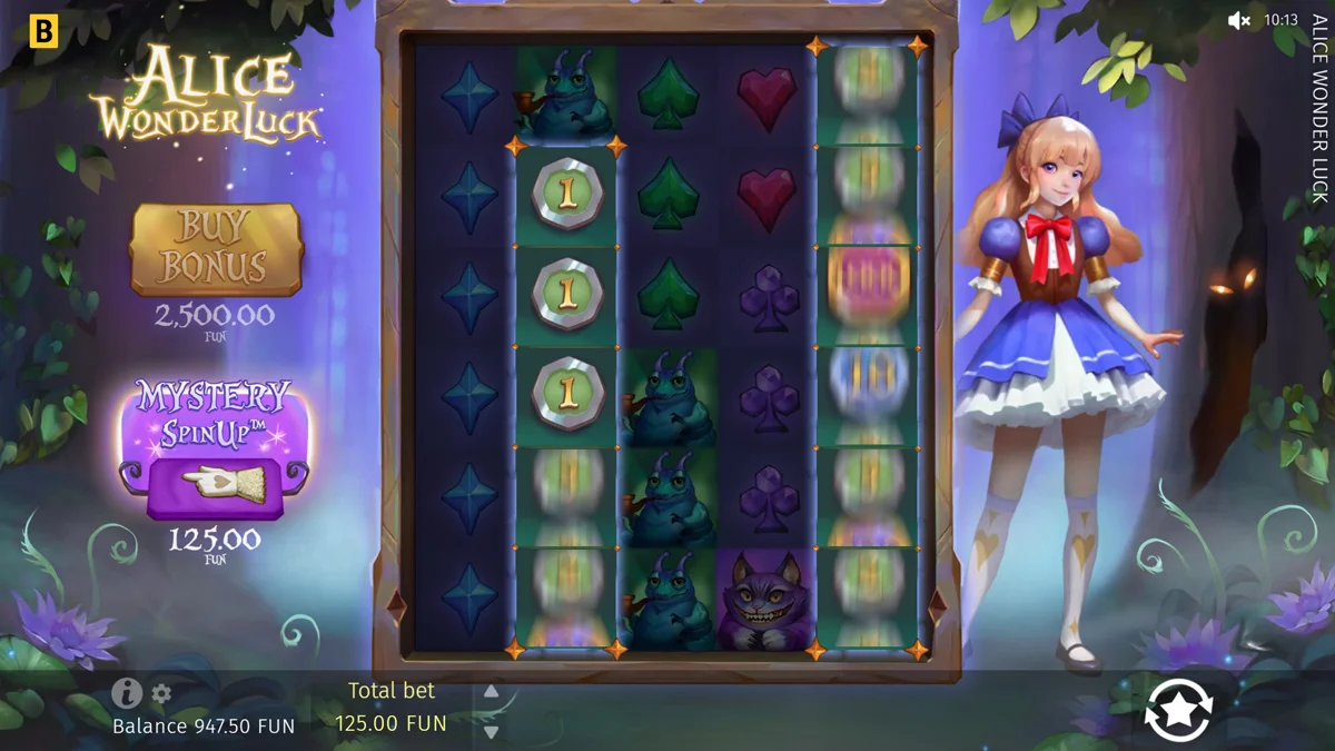 Alice WonderLuck Bonus Symbols