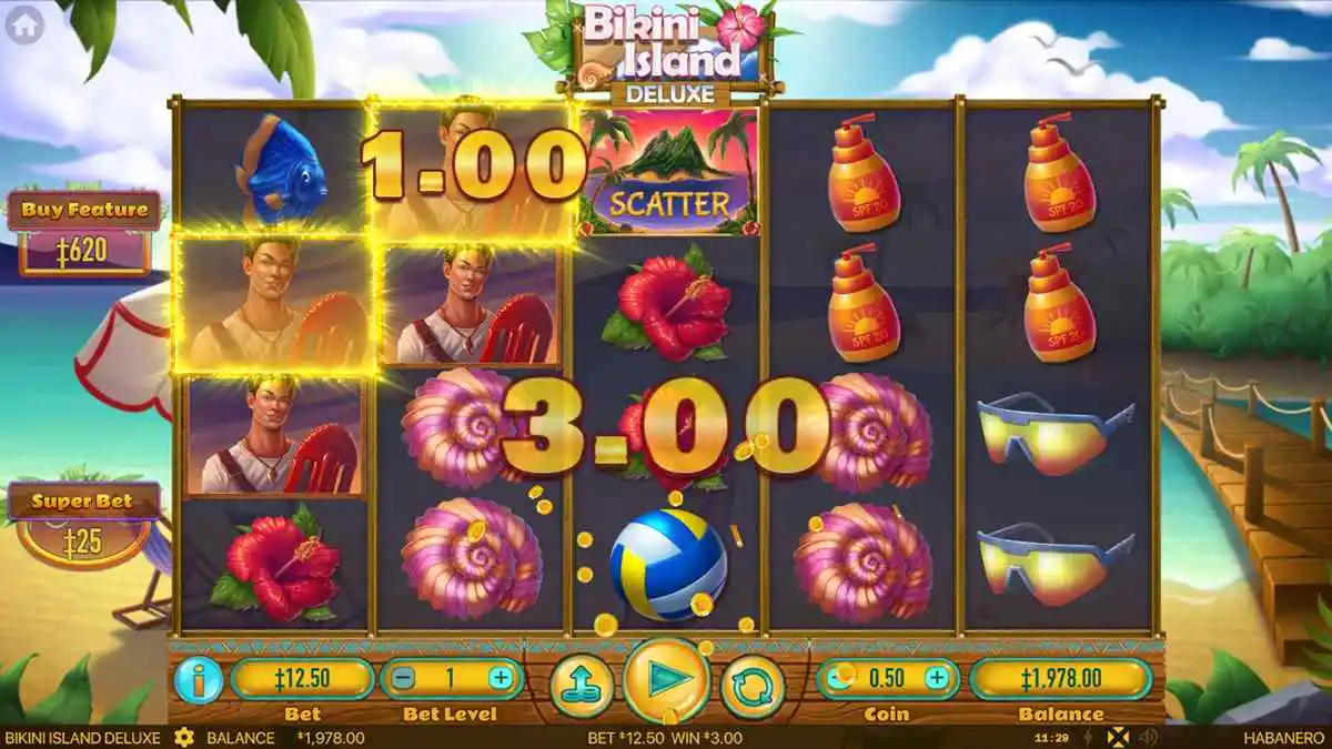Bikini Island Deluxe Win Screen
