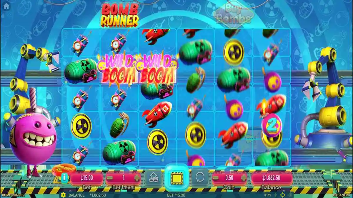 Bomb Runner Bombs Wild Feature