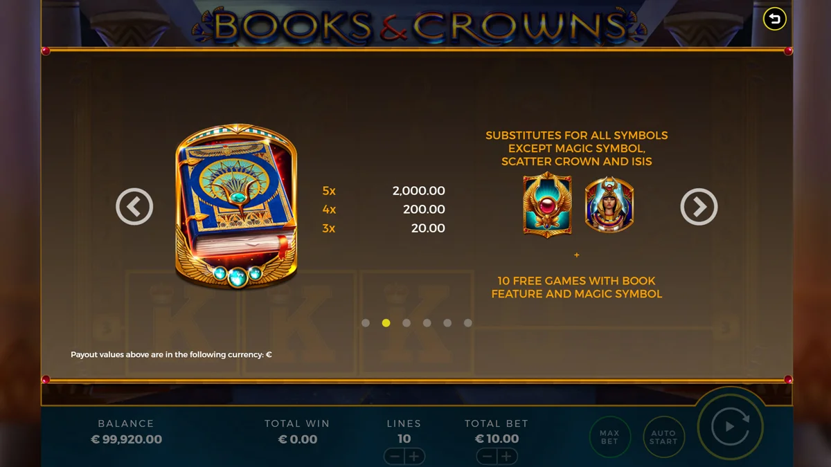 Books & Crowns Special Symbol