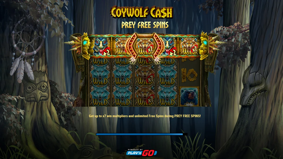 Coywolf Cash Slot Home Screen