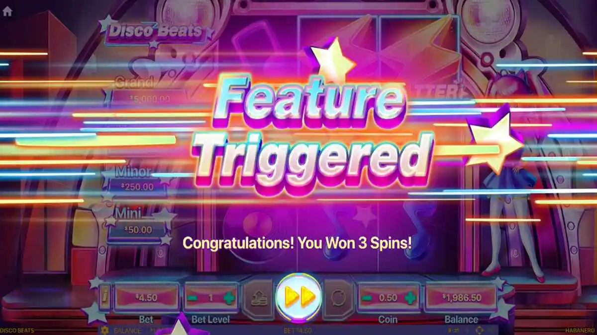 Disco Beats Feature Triggered