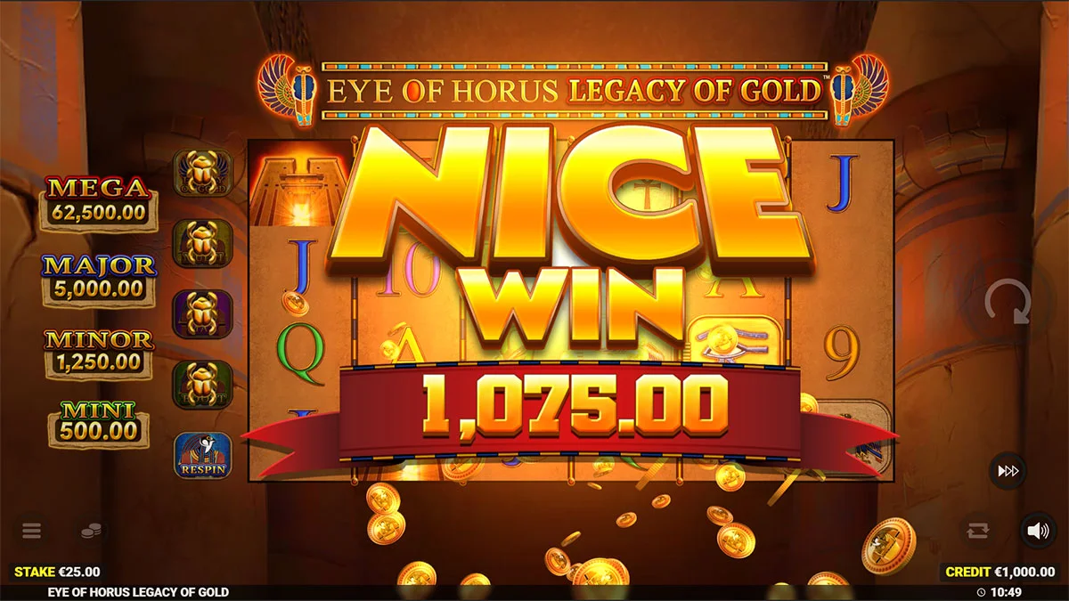Eye of Hours Legacy of Gold NiceWin