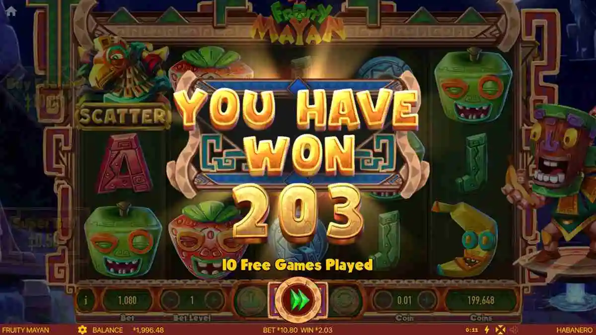 Fruity Mayan Free Spins Reward