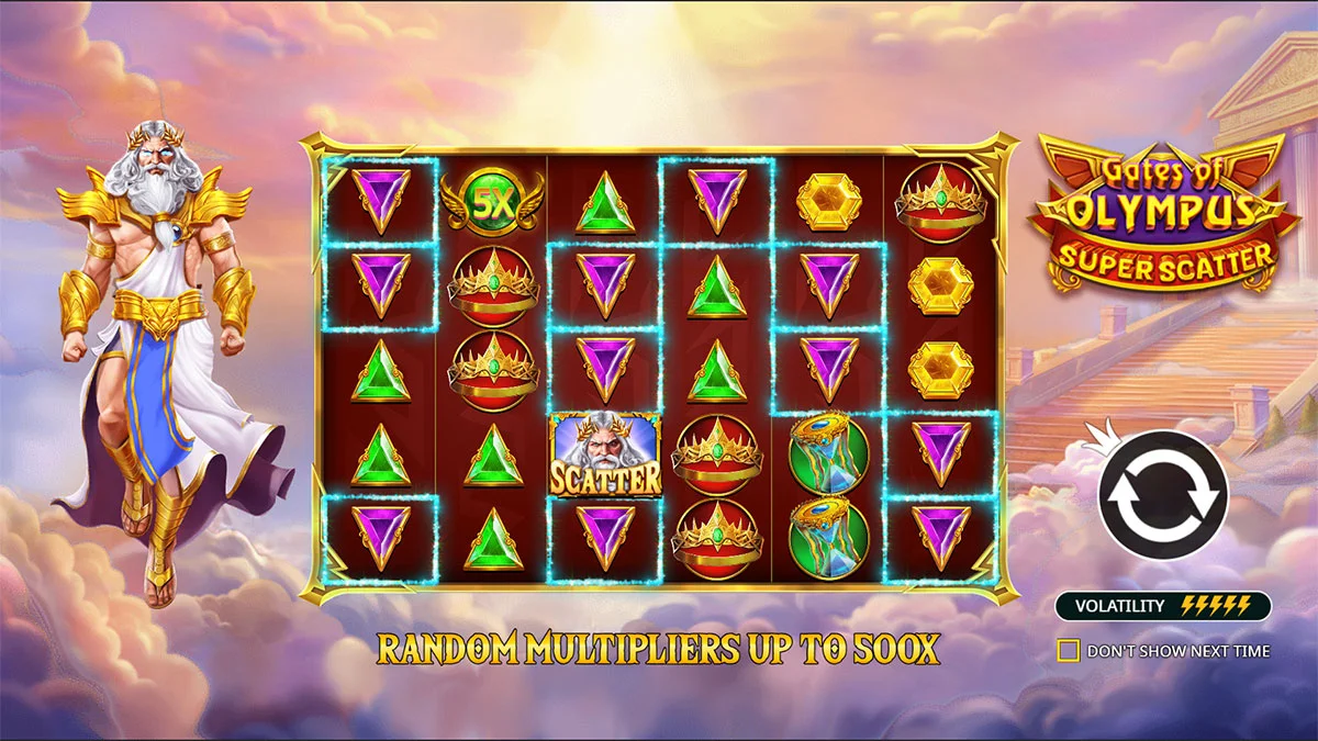 Gates of Olympus Super Scatter Homescreen