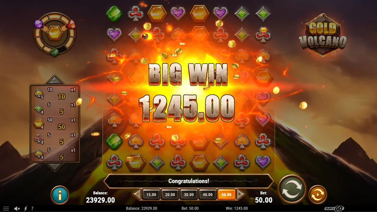Gold Volcano Slot Big Win