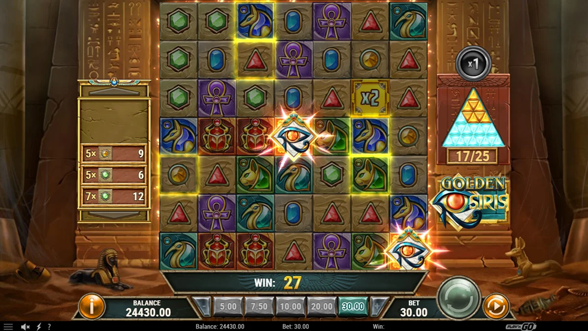 Golden Osiris Slot Second Chance Bonus